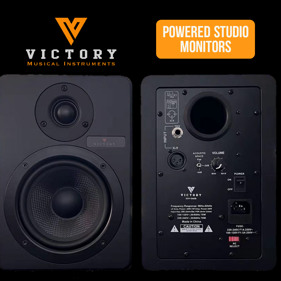 Powered clearance studio monitors